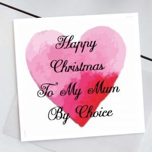 Mum by choice card