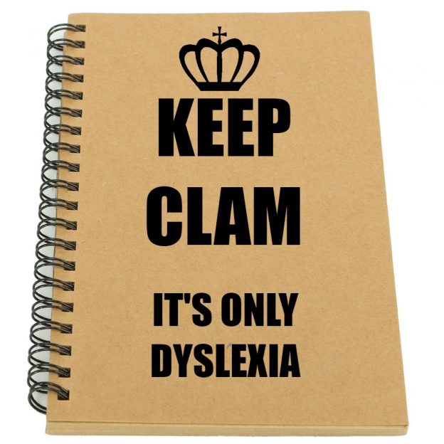 Keep Clam Dyslexia Notebook