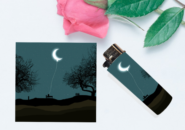 Moon Balloon Lighter Wrap