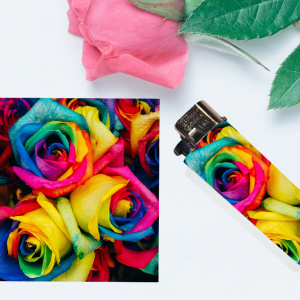 Rainbow Roses Lighter Wrap