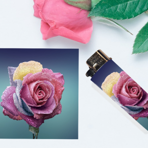 Rainbow Rose Lighter Wrap