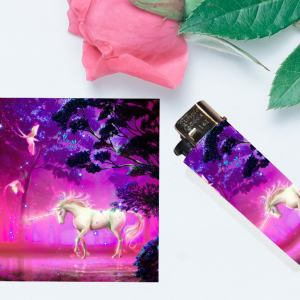 Pink Unicorn Lighter Wrap