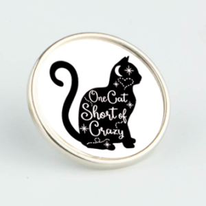 Crazy Cat Lady Pin Badge