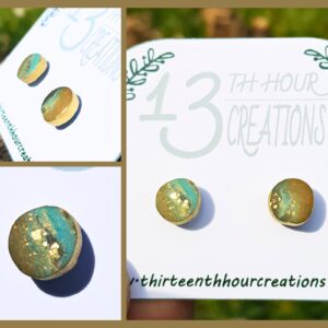 "Earth" Inspired Round Studs