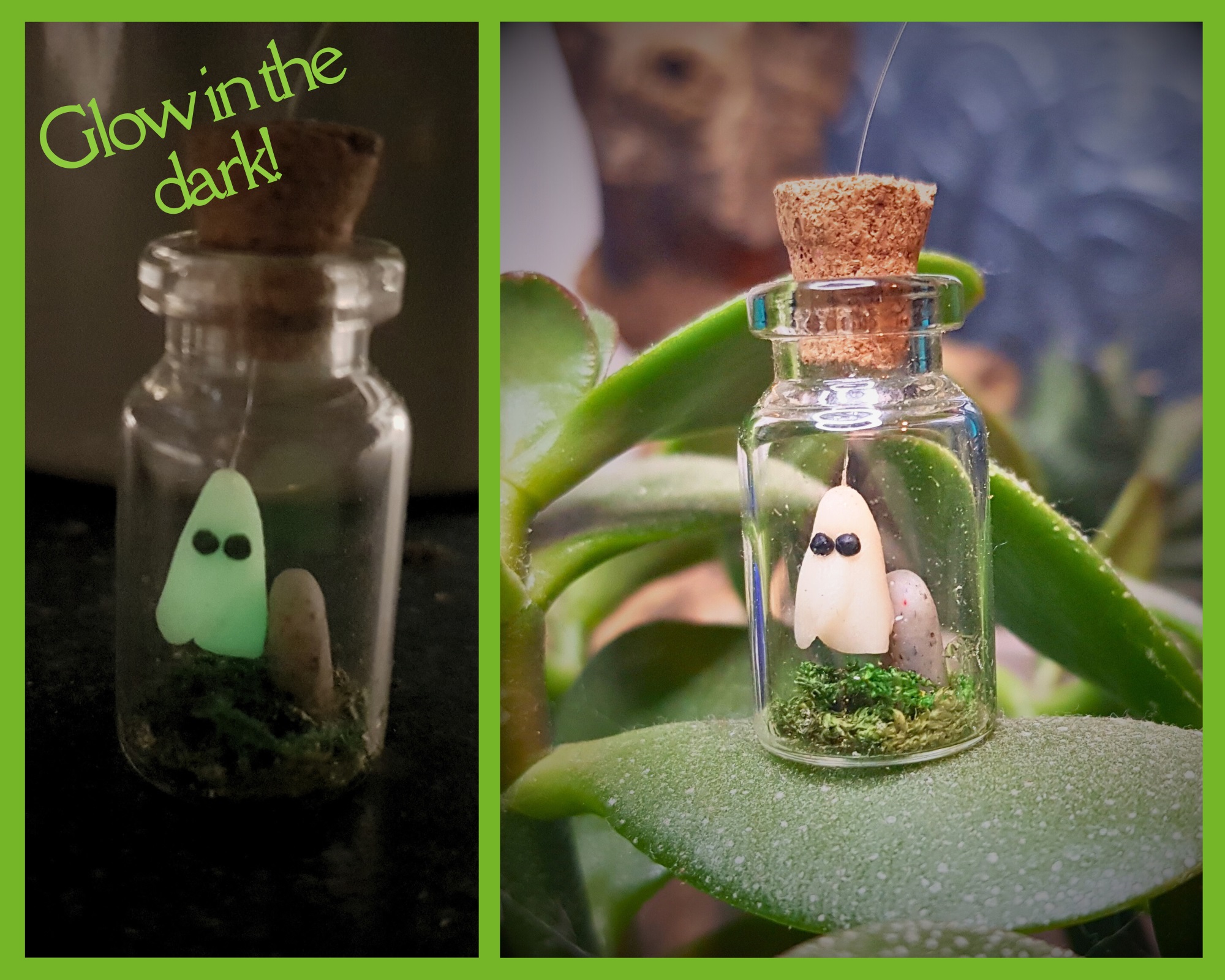Glow-in-the-Dark Miniature Ghost in a Jar - Image 2