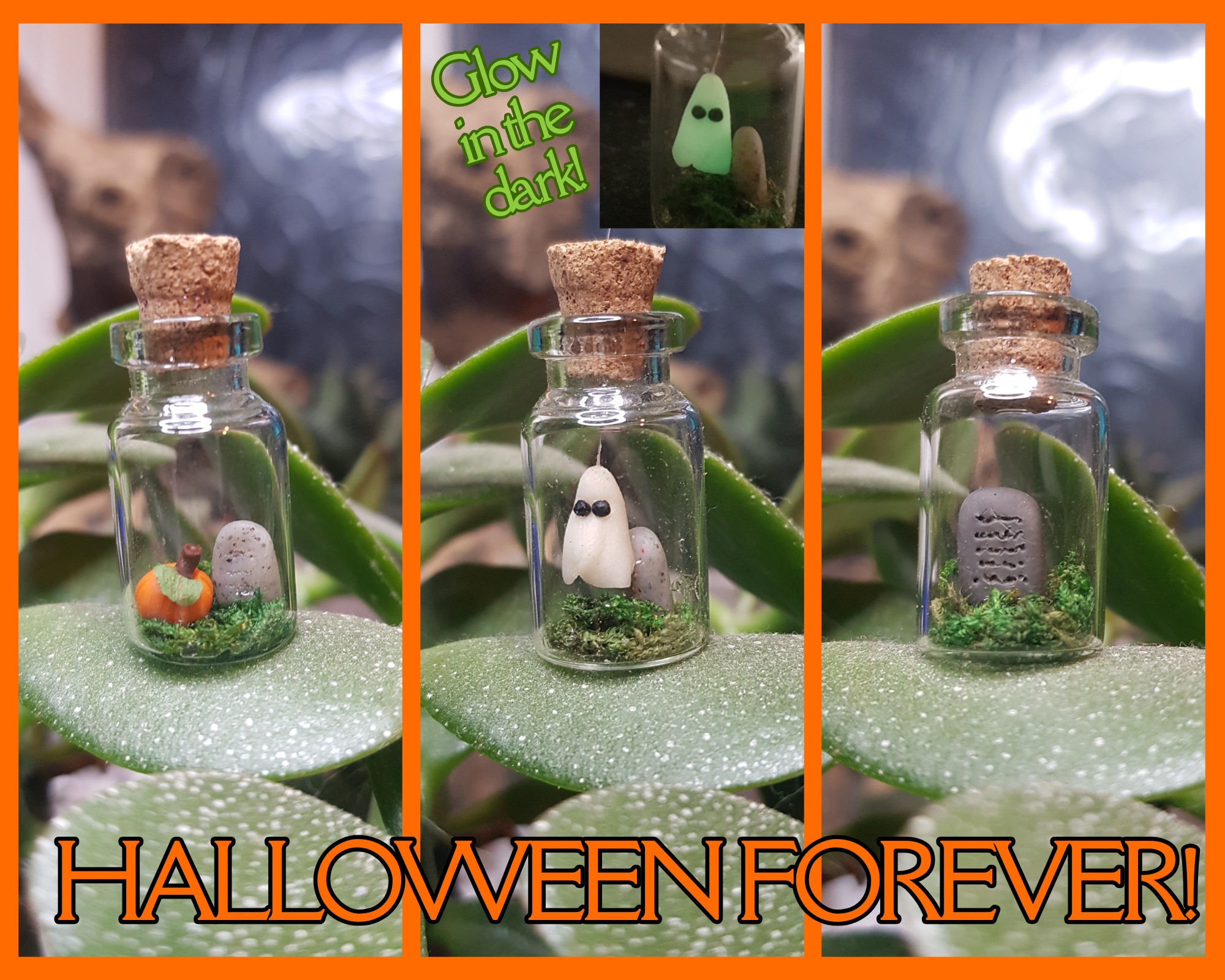 Glow-in-the-Dark Miniature Ghost in a Jar - Image 3